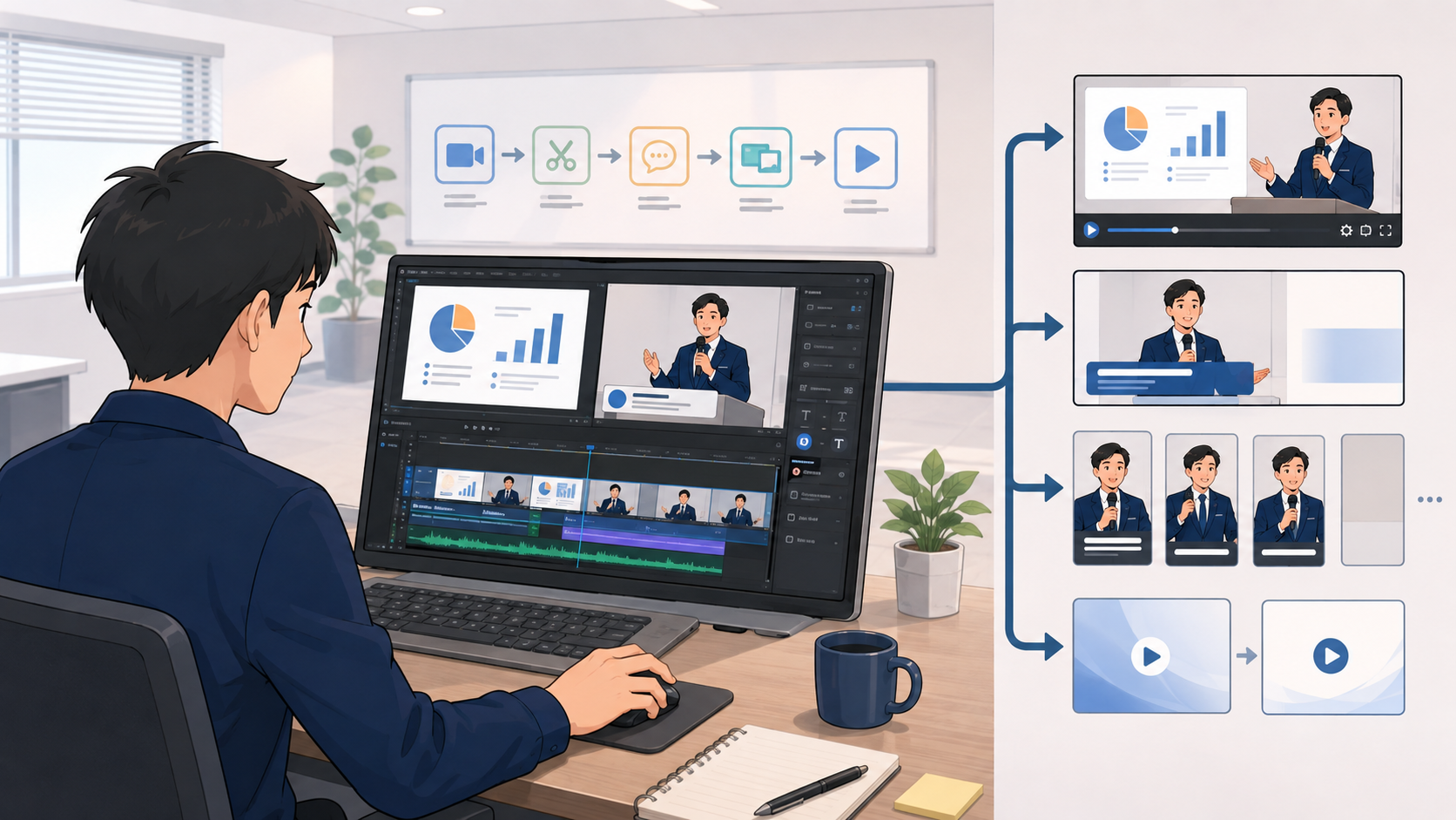 配信後の動画活用もお任せください。