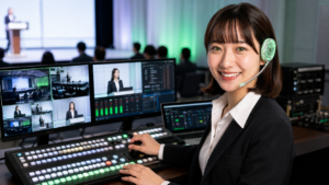 ライブ配信、ハイブリッド配信代行。