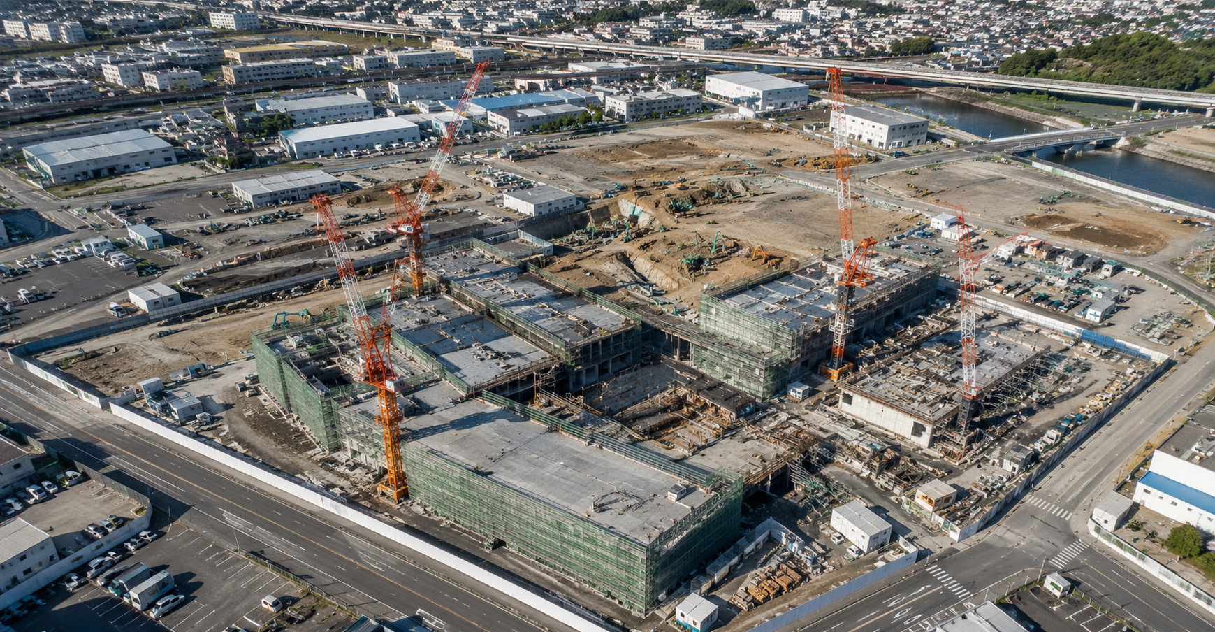 長期工事の空撮